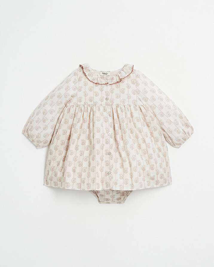 Robe manches longues Imprim&eacute; Indienne  Natalys