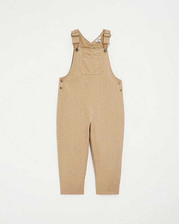 Salopette longue enfant en velours Coloris camel  Natalys