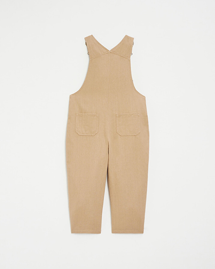 Salopette longue enfant en velours Coloris camel  Natalys