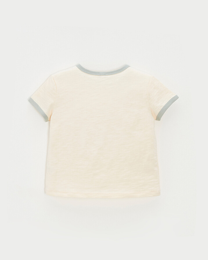 Tee-shirt enfant manches courtes Coloris écru Natalys