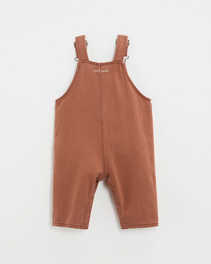 Salopette longue en twill Coloris rouille  Natalys