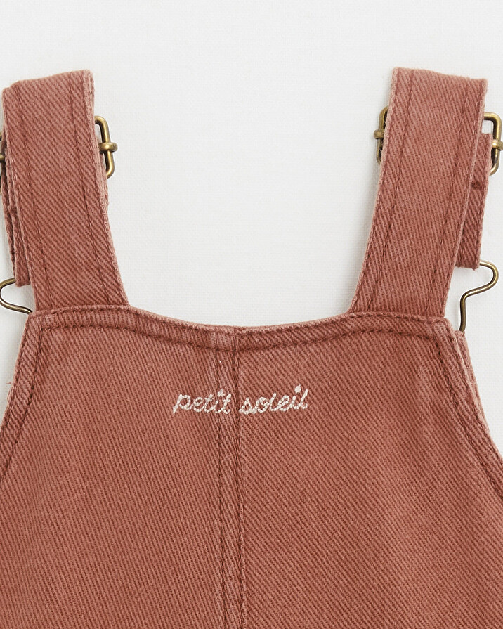 Salopette longue en twill Coloris rouille  Natalys