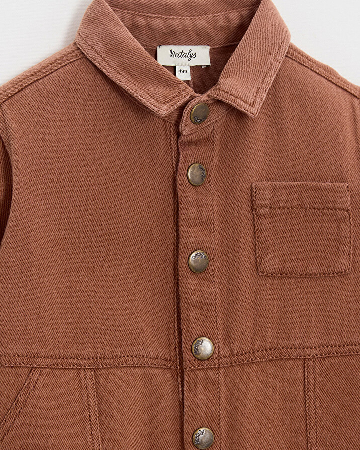 Combinaison longue en twill Coloris rouille  Natalys