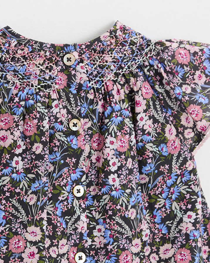 Robe en tissu Liberty Imprim&eacute; fleurs  Natalys