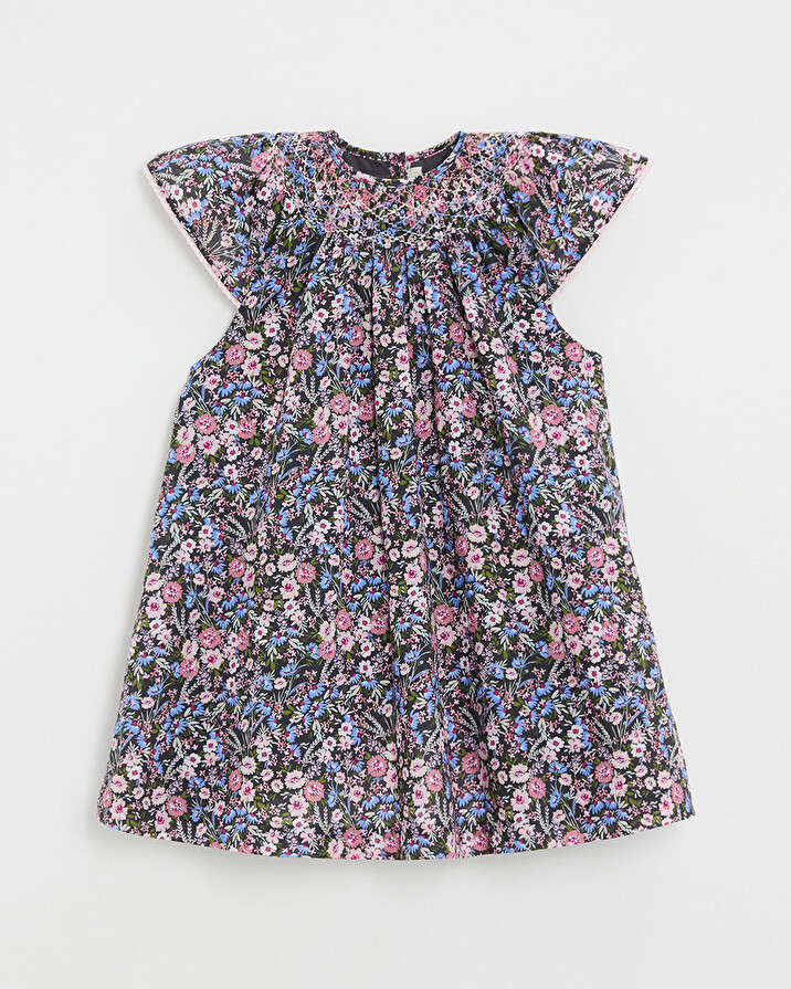 Robe enfant en tissu Liberty Imprim&eacute; fleurs  Natalys