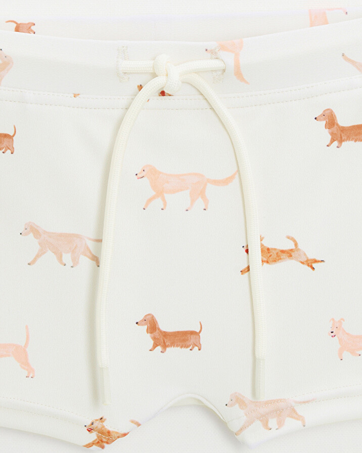 Short de bain enfant anti UV Imprim&eacute; chiens  Natalys
