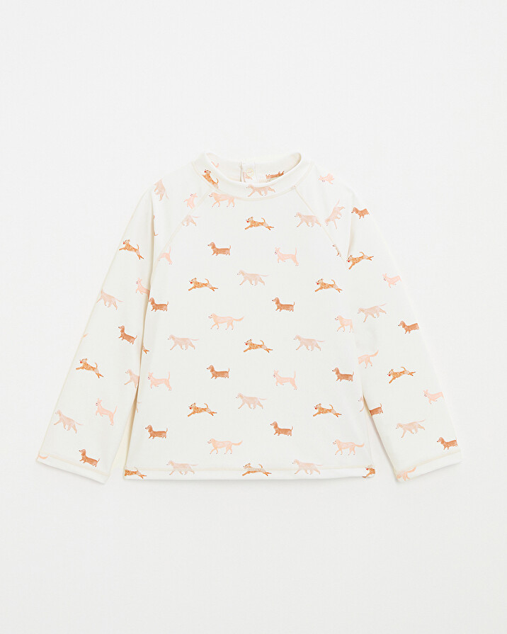Tee shirt de bain enfant anti UV Imprimé chiens Natalys
