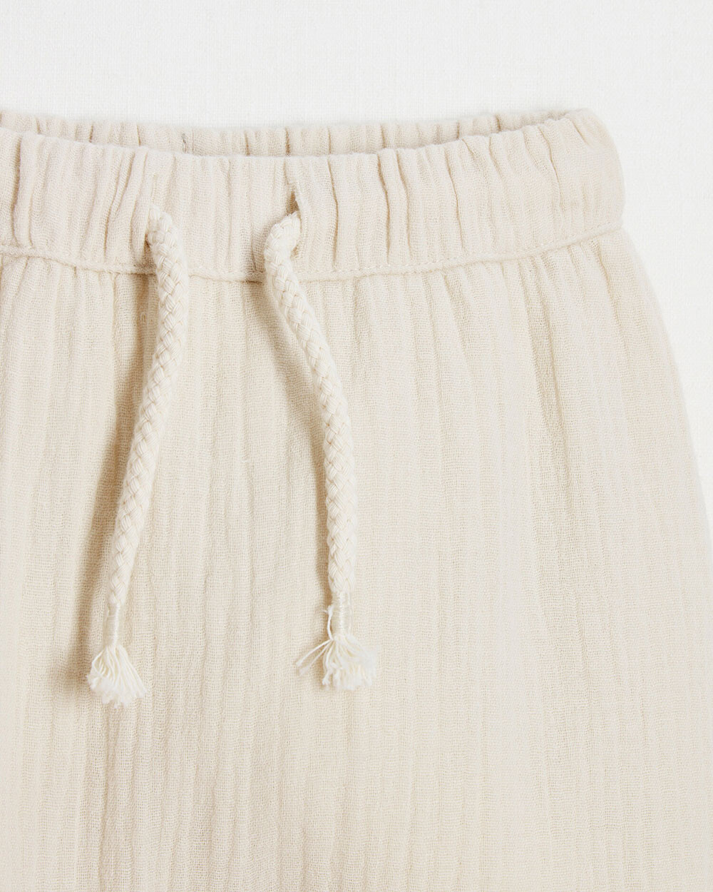Pantalon en gaze de coton Coloris beige  Natalys