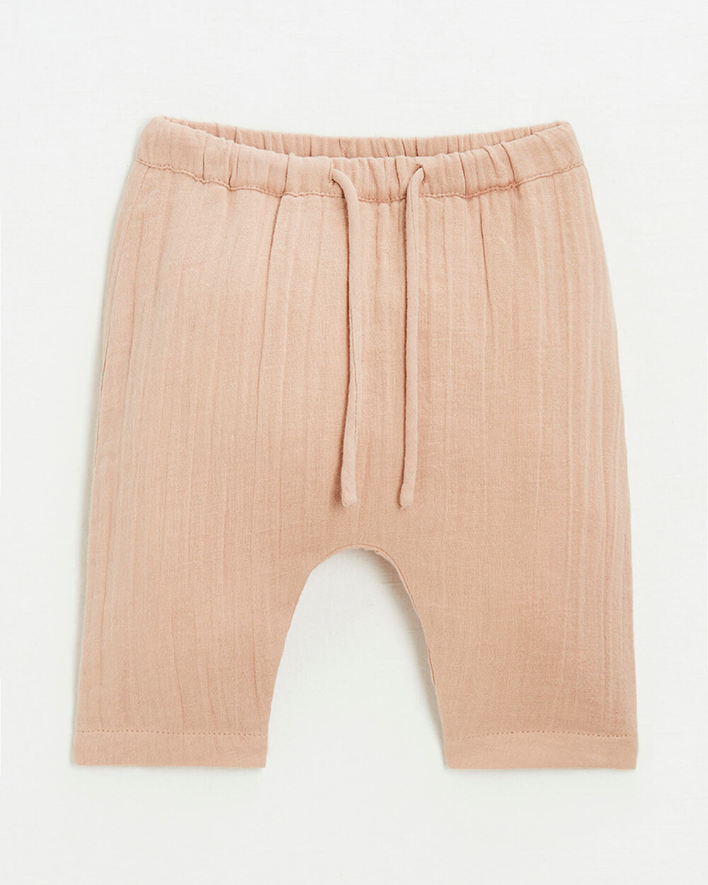 Pantalon en gaze de coton Coloris bois de rose  Natalys
