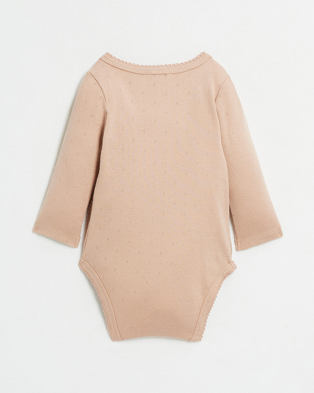 Body crois&eacute; fantaisie manches longues Coloris bois de rose  Natalys