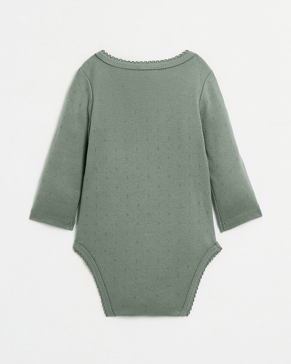 Body crois&eacute; fantaisie manches longues Coloris vert  Natalys