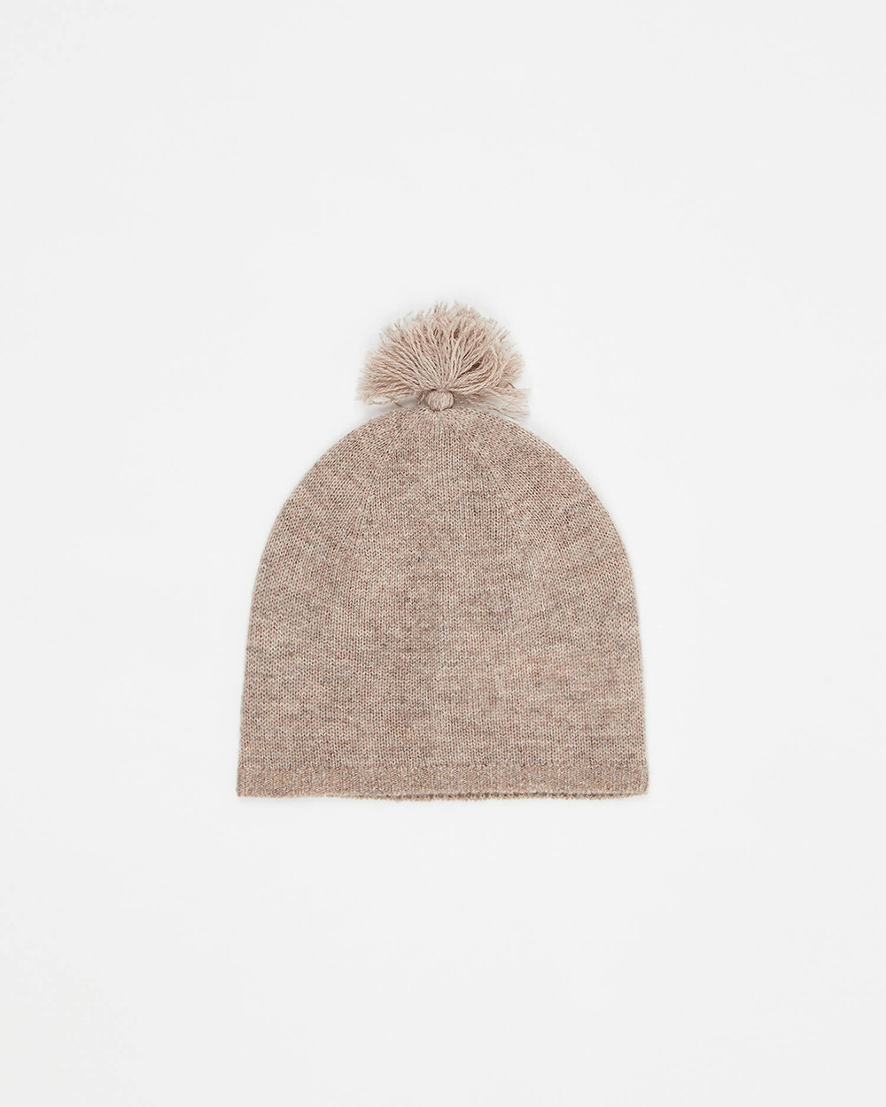 Bonnet en laine Mérinos Coloris marron chiné Natalys