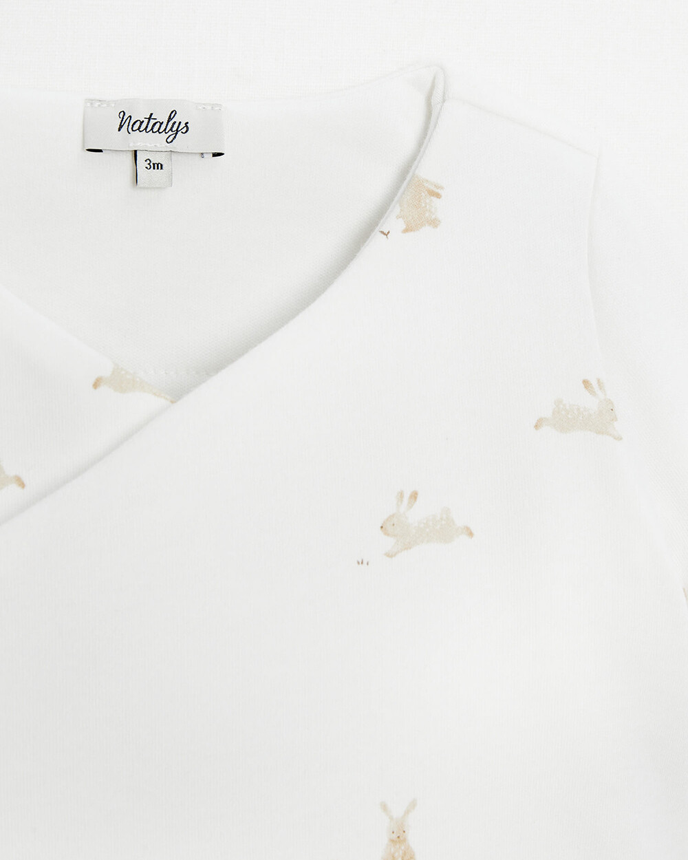 Brassi&egrave;re crois&eacute;e ouatin&eacute;e Imprim&eacute; lapins  Natalys