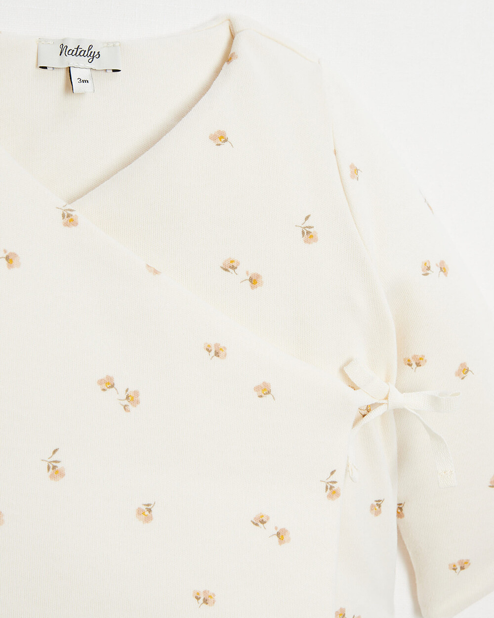 Brassière croisée ouatinée Imprimé fleurs Natalys