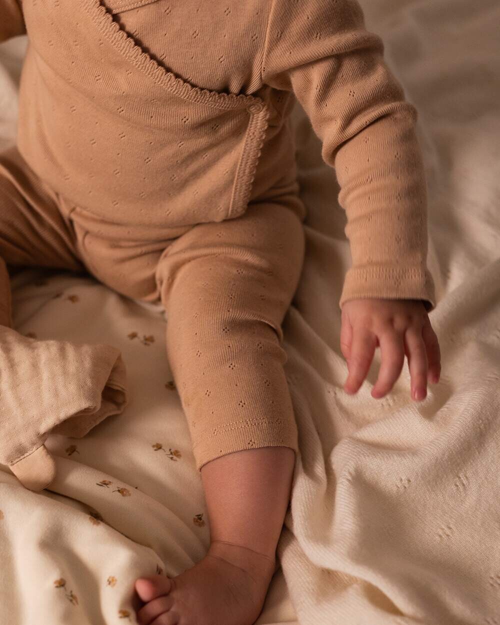 Cale&ccedil;on sans pied en coton Coloris bois de rose  Natalys