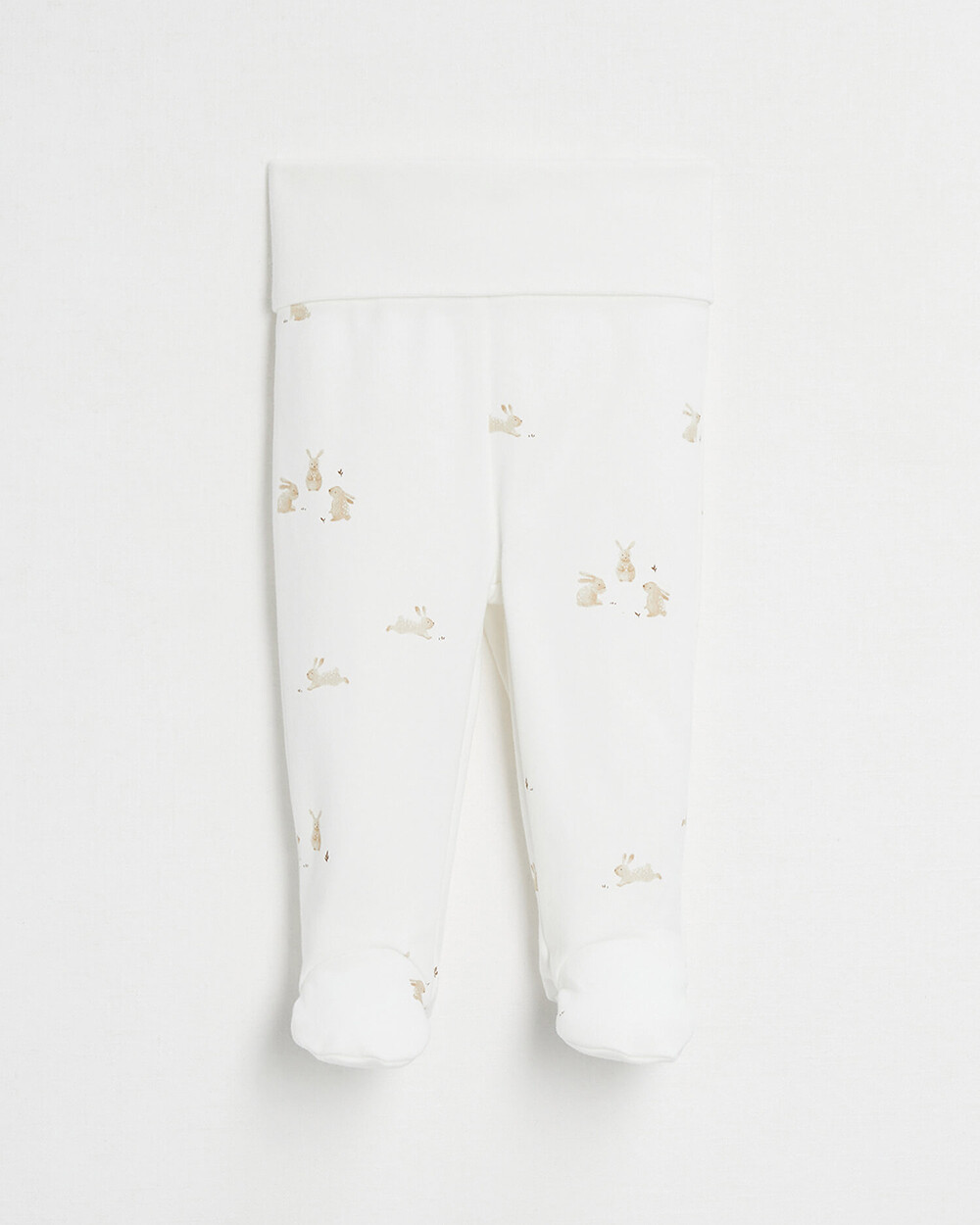 Cale&ccedil;on &agrave; pieds en coton Imprim&eacute; lapins  Natalys