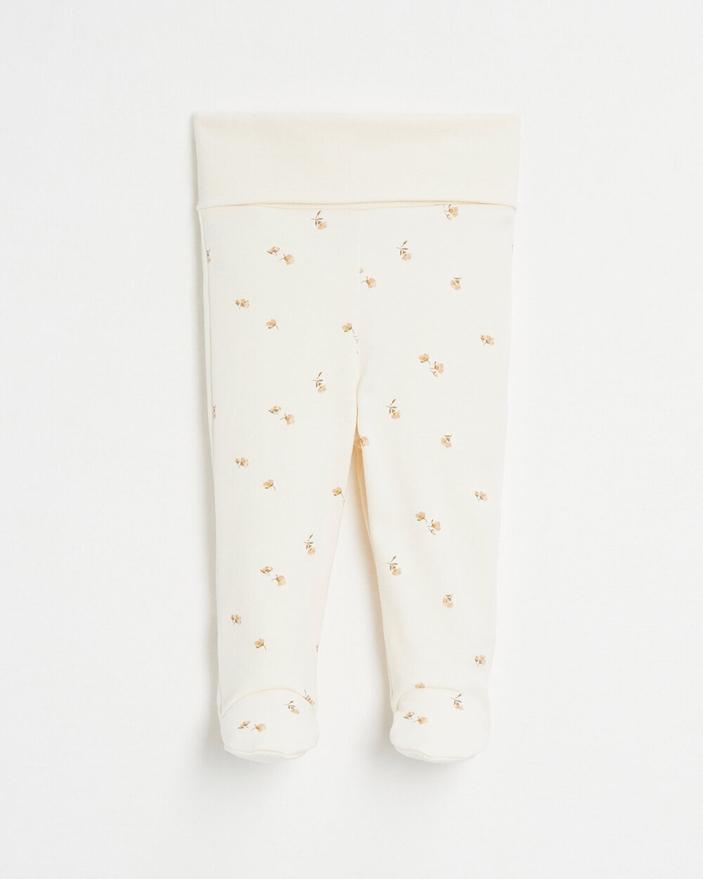 Cale&ccedil;on &agrave; pieds en coton Imprim&eacute; fleurs  Natalys