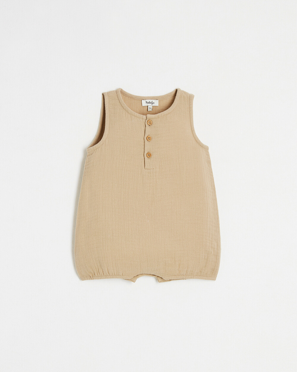 Combinaison en gaze de coton Coloris camel  Natalys