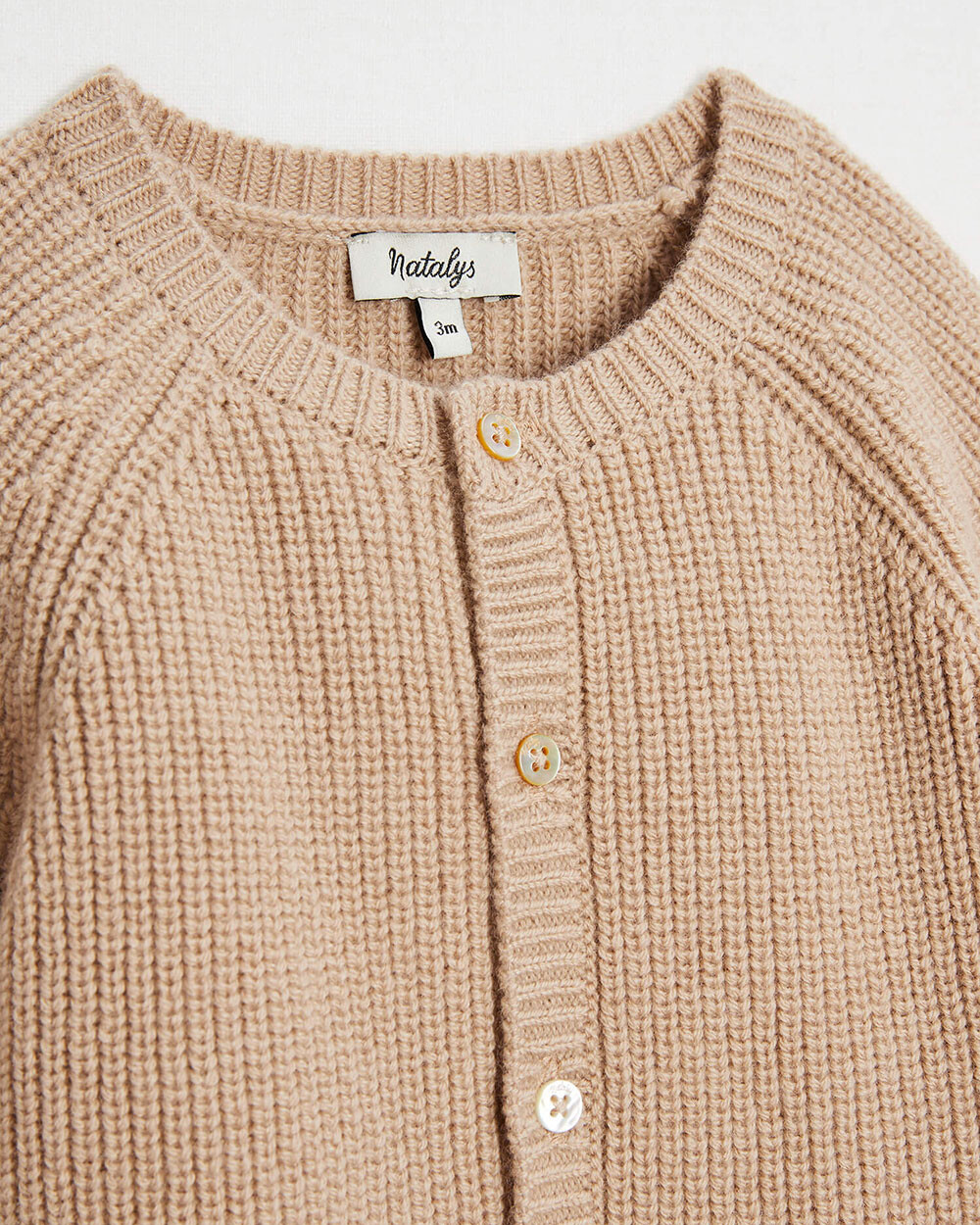 Combinaison longue en tricot Coloris camel Natalys