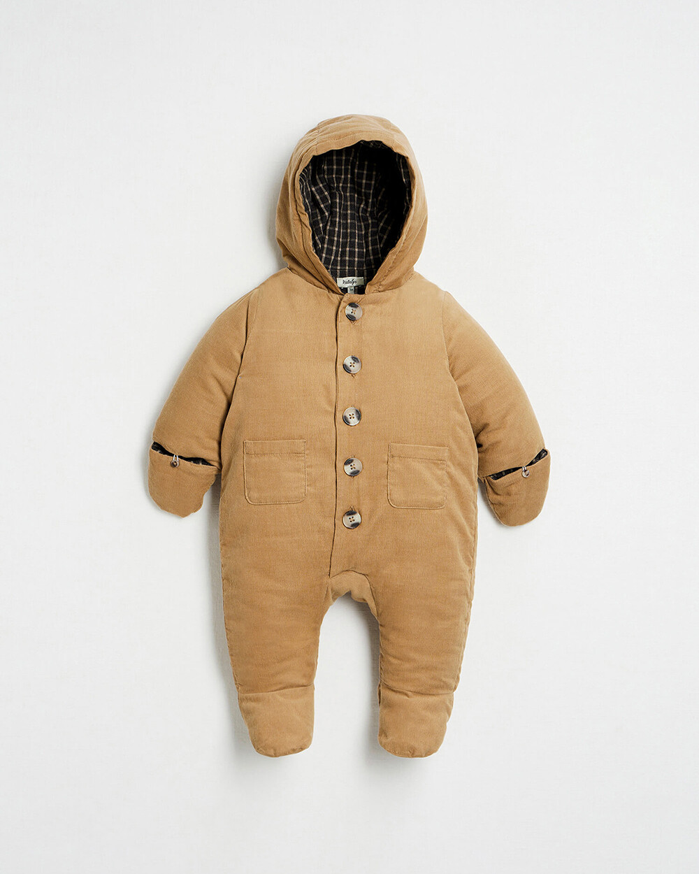 Combi-pilote en velours Coloris camel  Natalys
