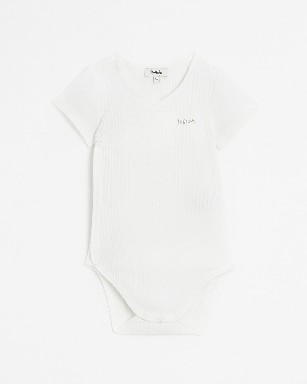 Body crois&eacute; brod&eacute; Tr&eacute;sor Coloris &eacute;cru  Natalys