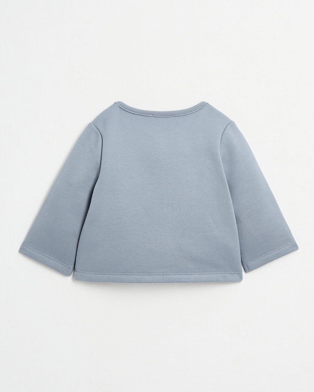 Gilet brod&eacute; en molleton Coloris bleu gris  Natalys