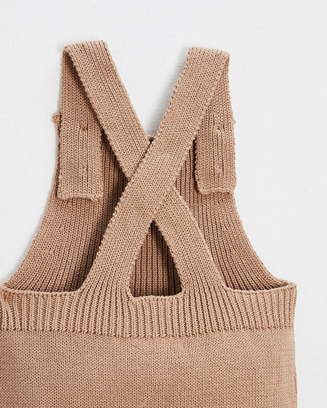 salopette en tricot Coloris camel Natalys