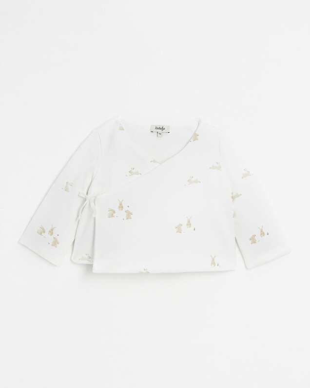 Brassière croisée ouatinée Imprimé lapins Natalys
