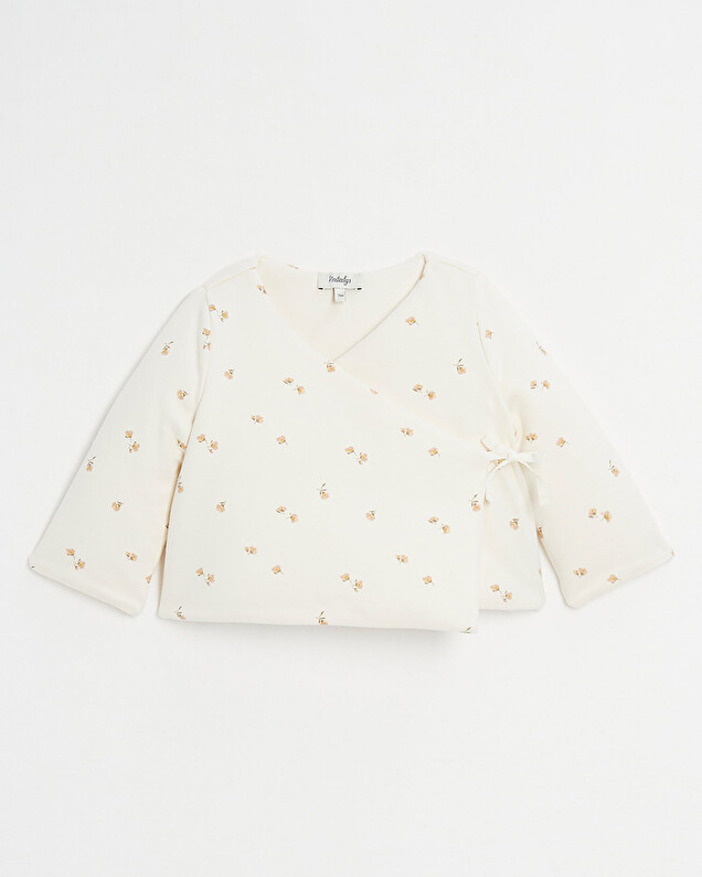 Brassière croisée ouatinée Imprimé fleurs Natalys