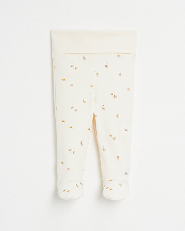 Caleçon à pieds en coton Imprimé fleurs Natalys