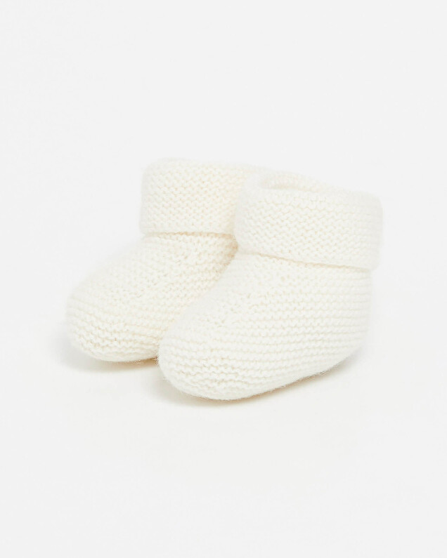 Chaussons en Cachemire Coloris écru Natalys