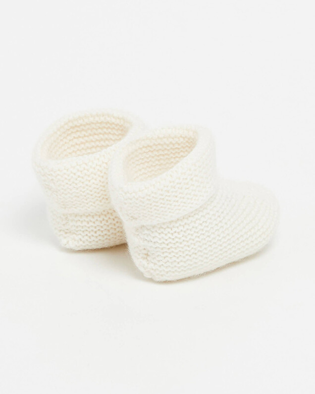 Chaussons en Cachemire Coloris écru Natalys