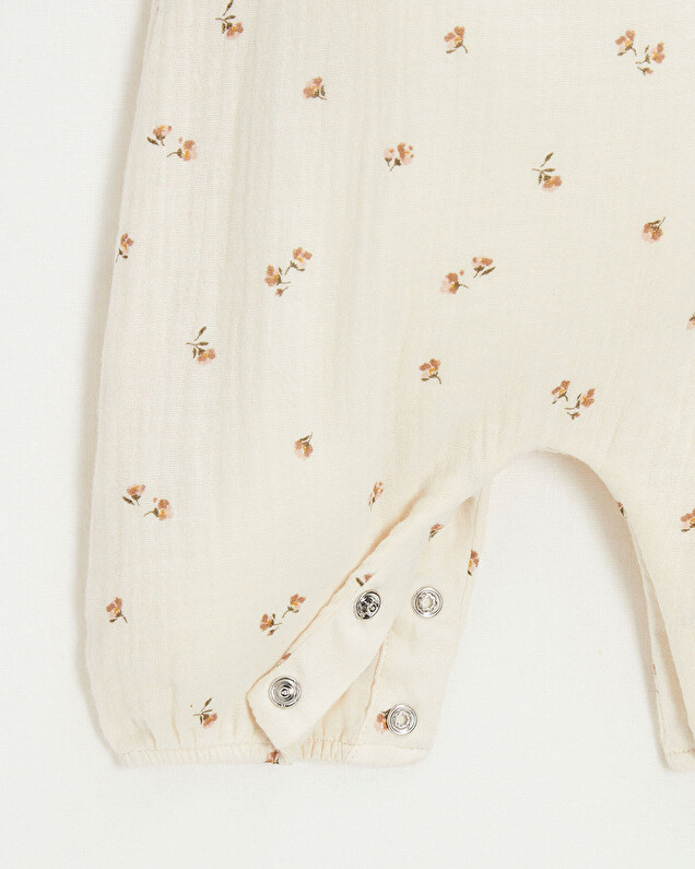 Combinaison en gaze de coton Imprimé fleurs Natalys