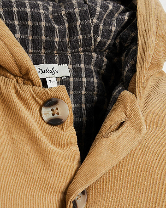 Combi-pilote en velours Coloris camel Natalys