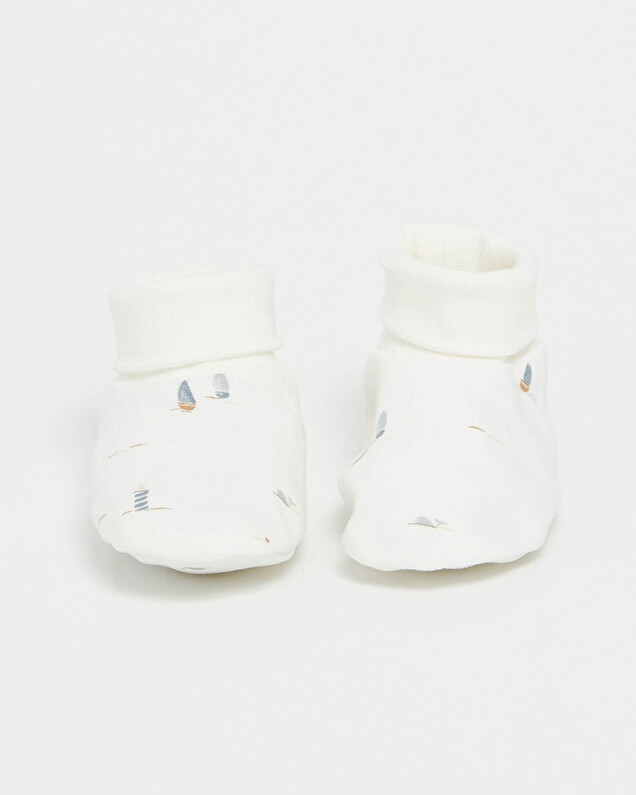 Chaussons en coton Imprimé bateau Natalys
