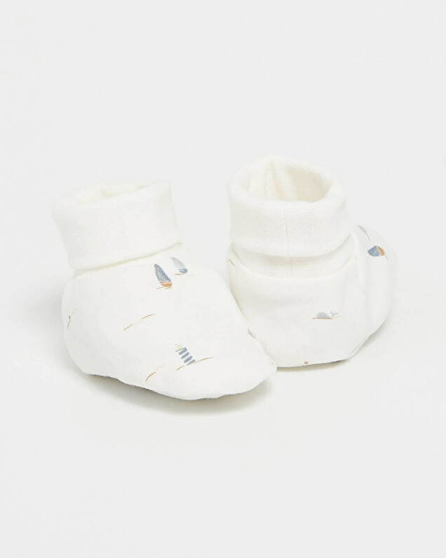 Chaussons en coton Imprimé bateau Natalys