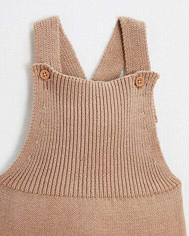salopette en tricot Coloris camel  Natalys
