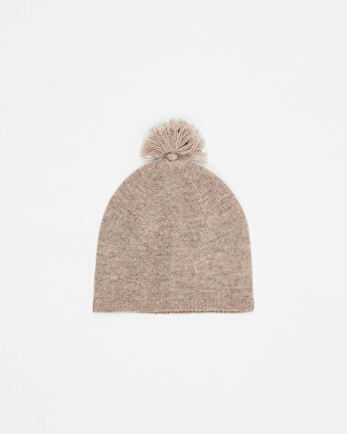Bonnet en laine M&eacute;rinos Coloris marron chin&eacute;  Natalys