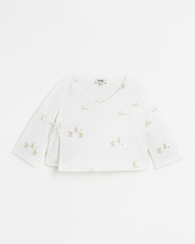 Brassi&egrave;re crois&eacute;e ouatin&eacute;e Imprim&eacute; lapins  Natalys