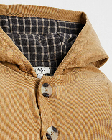 Combi-pilote en velours Coloris camel  Natalys