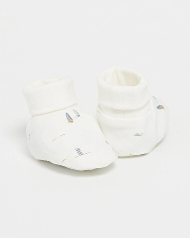 Chaussons en coton Imprim&eacute; bateau  Natalys