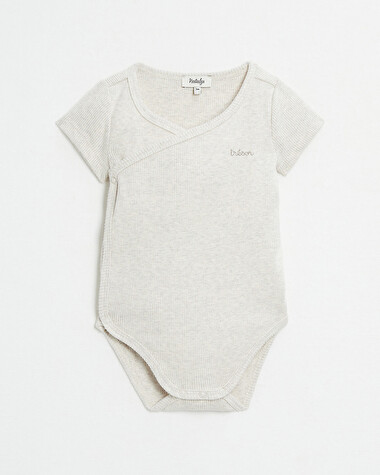 Body crois&eacute; brod&eacute; Tr&eacute;sor Coloris beige chin&eacute;  Natalys