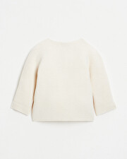 Gilet tricot en coton Coloris écru Natalys