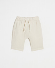Pantalon en gaze de coton Coloris beige  Natalys