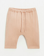 Pantalon en gaze de coton Coloris bois de rose  Natalys