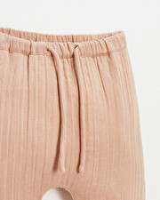 Pantalon en gaze de coton Coloris bois de rose  Natalys
