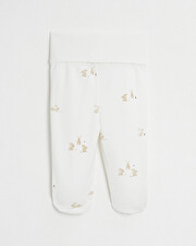 Cale&ccedil;on &agrave; pieds en coton Imprim&eacute; lapins  Natalys