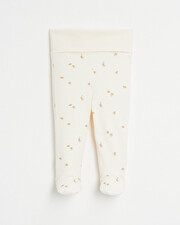 Cale&ccedil;on &agrave; pieds en coton Imprim&eacute; fleurs  Natalys