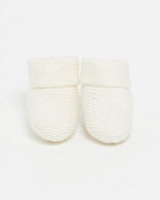 Chaussons en Cachemire Coloris écru Natalys