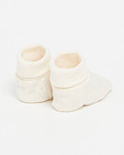 Chaussons ajour&eacute;s en coton Coloris craie  Natalys